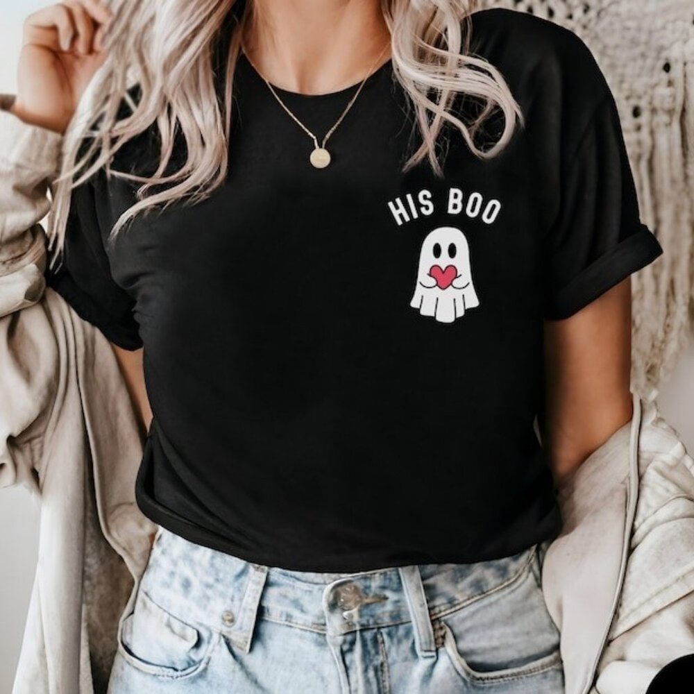 Halloween Couple Shirts, Halloween Matching Sweatshirt, His and Hers Spooky Tees - Picture 1 of 4